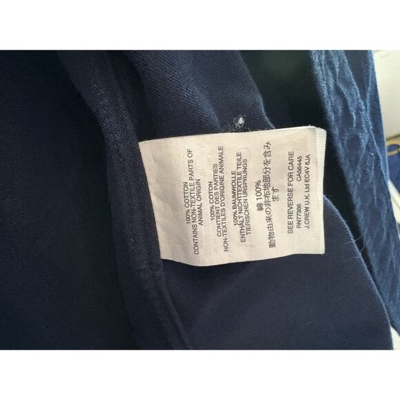 Albiate 1830 x J. Crew Ludlow Shirt - Large Navy Denim, Quiet Luxury Minimalist - Picture 8 of 9